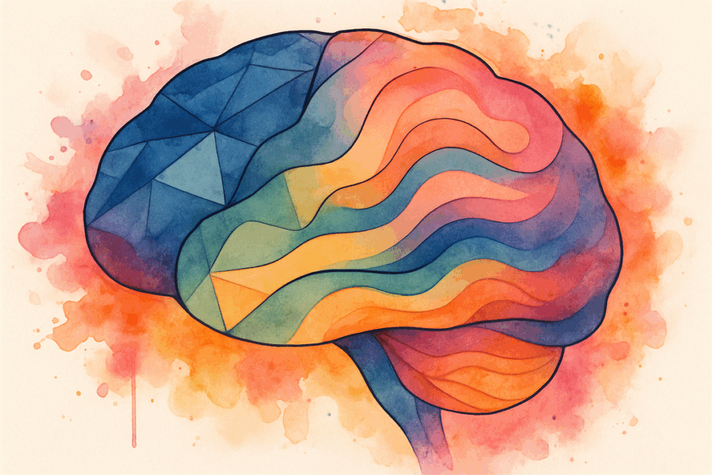 PV Blog image - watercolor of multi colored brain