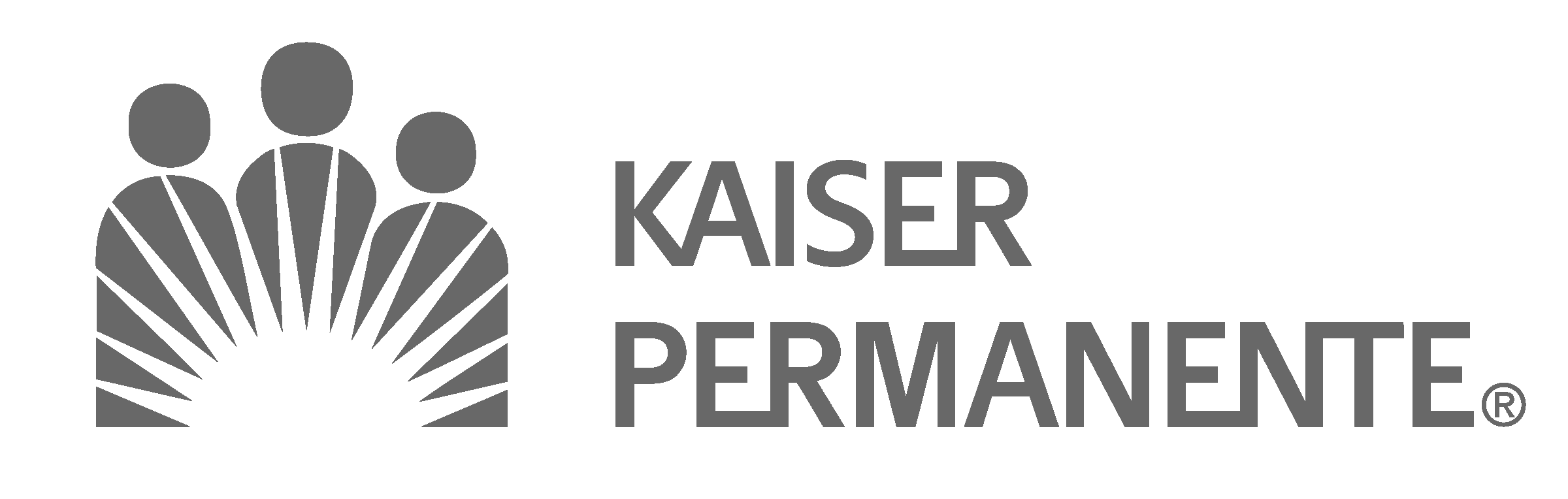 kaiser permanente logo in grey